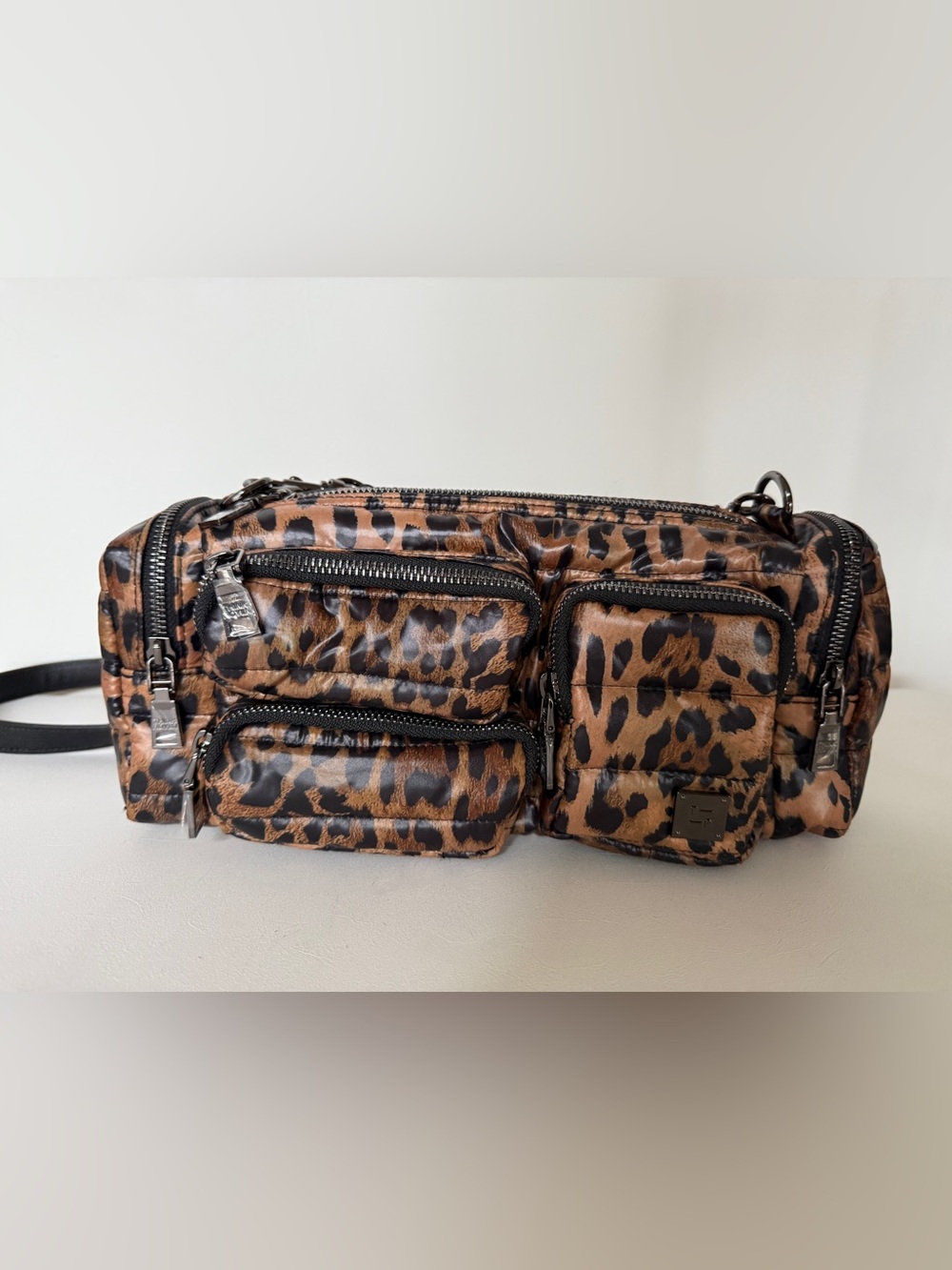 THINK ROYLN Lady Cargo Handbag Bag Pearl Leopard